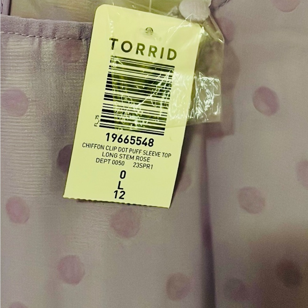 Lavender Polka Dot Blouse - Picture 5 of 7